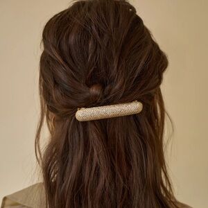 T3 X LELET NY CRYSTAL PAVE BAR BARRETTE